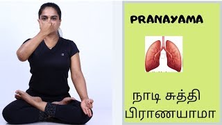 How to Do Pranayama நாடிசுத்தி பிராணயாமா in Tamil explained by DrLakshmi Andiappan [upl. by Arikahc30]