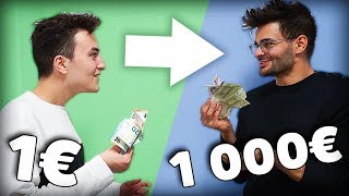 ON EST PASSÉ DE 1€ À 1000€ feat HUGOPOSAY  EP 2 [upl. by Raskin]