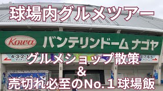 球場内グルメツアー 交流戦２０２４バンテリンドーム ナゴヤ グルメショップ散策＆売切れ必至のNo１球場飯 [upl. by Carmela244]