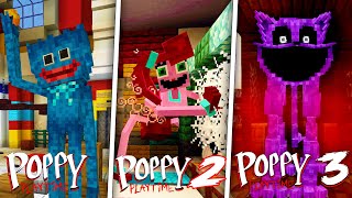 Poppy Playtime All Chapter 123 In Minecraft Full Gameplay [upl. by Adnahsed]