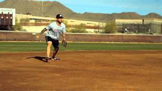 Third Base Fielding Drill With Ryan Roberts [upl. by Dnaltruoc86]