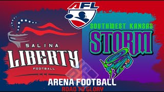 Arena Football League AFLPlayoffsSalina Liberty vs SW Kansas Storm [upl. by Orran]