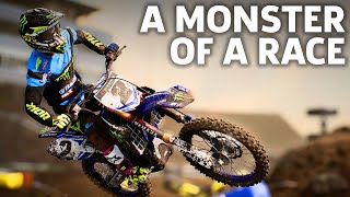 Monster Energy Supercross Gameplay Tearing Through Minneapolis And Las Vegas [upl. by Onitnas]