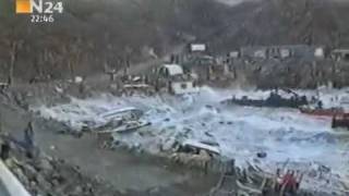 Tsunami Greenland Footage 58 dead [upl. by Niraj514]