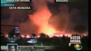 Momento del bombardeo en Bagdad [upl. by Haag]