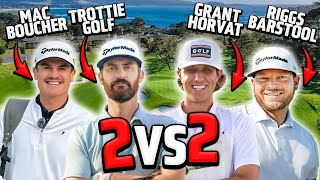 Grant Horvat Riggs Barstool vs Mac Boucher  Trottie Golf  2 vs 2 BEST BALL [upl. by Cresa725]