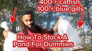 How To Stock A Pond For Dummies [upl. by Goulden]