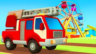 The fire truck for kids amp the ambulance for kids Full episodes of Helper Cars cartoons for kids [upl. by Myo]