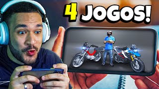 TESTEI 4 JOGOS BRASILEIROS de MOTOS para CELULAR PASSA TEMPO [upl. by Warrick]