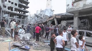 IsraelHamas Latest Aftermath of Israeli Rocket Attacks in Gaza Strip [upl. by Ddat]