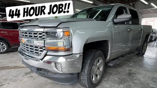 Fixing A Sideswiped Chevrolet Silverado In 8 Hours [upl. by Ayiotal]