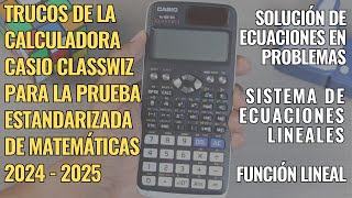 Los tres TRUCOS que debes saber de la CASIO Claswizz y la Calcu GRIS para la PNE de Mate  FX570 [upl. by Weiner]