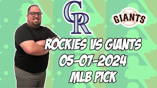 Colorado Rockies vs San Francisco Giants 5724 MLB Pick amp Prediction  MLB Betting Tips [upl. by Ahcarb335]