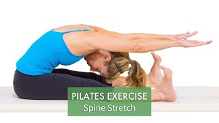 Pilates Exercise Spine Stretch  Pilates Anytime [upl. by Selrac879]