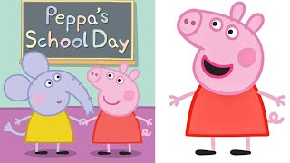 Peppa’s school day by the fabulous Peppa Pig read aloud [upl. by Enyledam]