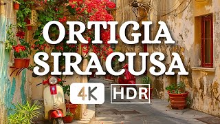 ORTIGIA  SIRACUSA WALKING TOUR 🌞 THE MOST BEAUTIFUL PLACES ON SICILY  ITALY 4K HDR [upl. by Elinor]