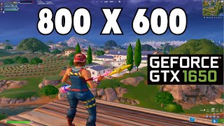 Stretched Resolution 800x600 Fortnite Chapter 5 l GTX 1650 l I5 10400F l Performance Mode l 1080p [upl. by Hairem]