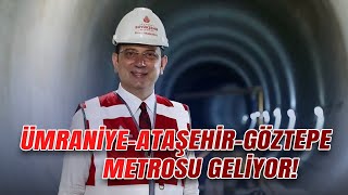 ÜMRANİYE ATAŞEHİR GÖZTEPE METROSU GELİYOR [upl. by Sadella]