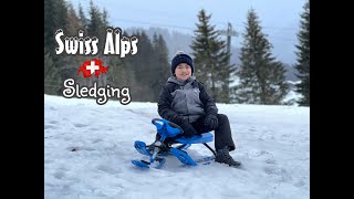 Sledging in Les Diablerets  Switzerland [upl. by Tonia]