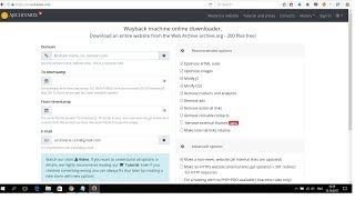 How to download a website from the Wayback Machine [upl. by Stringer490]