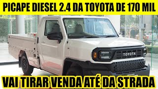 HILUX CHAMP 24 DIESEL CHEGARÁ AO BRASIL COM PREÇO DE 170 MIL [upl. by Llenrahc]