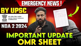 NDA Paper Mostly Rejected 😱 Right way to Fill UPSC NDA 2 Exam 2024 OMR Sheet Sumit Sir [upl. by Idnew]