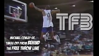 Mike Conley DUNKS off from BEHIND the FREE THROW LINE TBT [upl. by Anawyt]