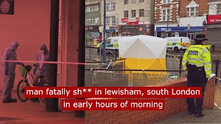 Man fatally sh in lewisham in early hours on morning crime London fyp [upl. by Pauwles]