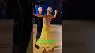 Valerie amp Sergei  Americal Venice Waltz  Dancesport Montreal 2024 [upl. by Hcib]