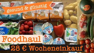 Wocheneinkauf gesund amp günstig mit Cashback 28 €  Food Haul mit Food Diary 1 Person  sparsam leben [upl. by Sine619]