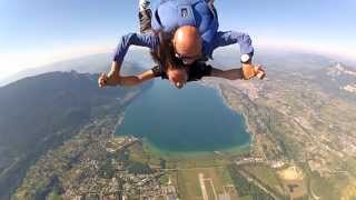 Saut en parachute 50s de chute libre au ralenti et en musique [upl. by Ginzburg]