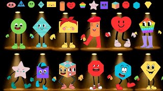 Learning Shapes with everyday objects shapes kids [upl. by Oakie567]