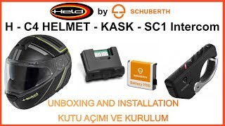 Schuberth C4 helmet Sena SC1 and RC4 communication systems [upl. by Aiveneg673]