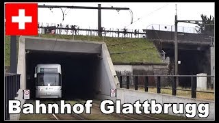 Railway Station Glattbrugg Zurich  viel los am Bahnhof Glattbrugg Schweiz 2018 [upl. by Aigil679]