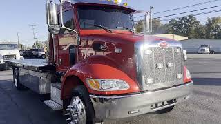 2021 Peterbilt PB 337 Flatbed Rollback Tow Truck [upl. by Nhguavaj]