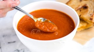 Easy Three Ingredient Tomato Soup Recipe [upl. by Ellesor]