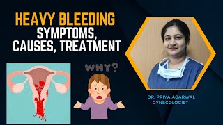 पीरियड्स में ज्यादा ब्लीडिंग क्यों होता है  I Menstrual bleeding [upl. by Oneg]