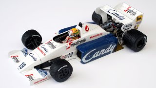 Building the 120 Model Factory Hiro 1984 Toleman TG184 [upl. by Yrot707]