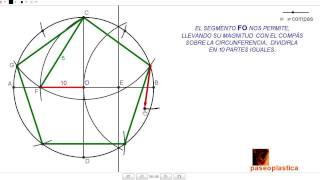 Decágono regular dado el lado [upl. by Elspeth]