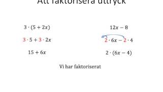 Att faktorisera [upl. by Fredette388]