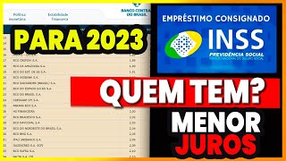 CONSIGNADO INSS  SIMULAÇÃO MENOR JUROS EMPRÉSTIMO CONSIGNADO 2023 [upl. by Vladimir]