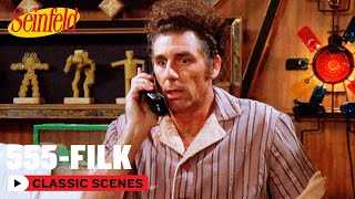 Kramer Becomes The Moviefone Man  The Pool Guy  Seinfeld [upl. by Lindgren]