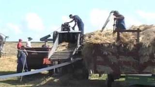 1530 F Oil Pull Threshing [upl. by Enilada]