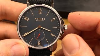 Ahoi Nomos Nomos Glashütte quotAhoi Atlantik Datumquot Ref 553  German with English subtitles [upl. by Eeldivad414]