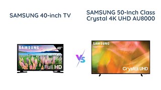 Samsung 40inch FHD vs 50inch 4K UHD TV Comparison [upl. by Aiker]