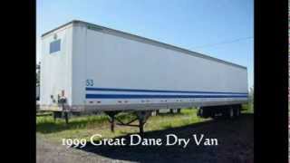 Dry van trailers for sale Wabash and Great Dane air rides [upl. by Venator]