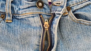 How to fix zipper on jeans [upl. by Tiffani947]