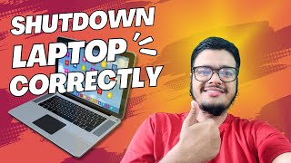 How to ShutDown Laptop Properly  How to check CPU Up Time [upl. by Martella]