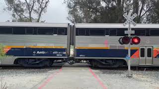 Incoming Amtrak San Joaquin 711 Passing By Eckley Pier [upl. by Matthews]