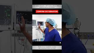 Confirm Oxygenation  anesthesiology anesthesia ventilator oxygenation [upl. by Dachy]